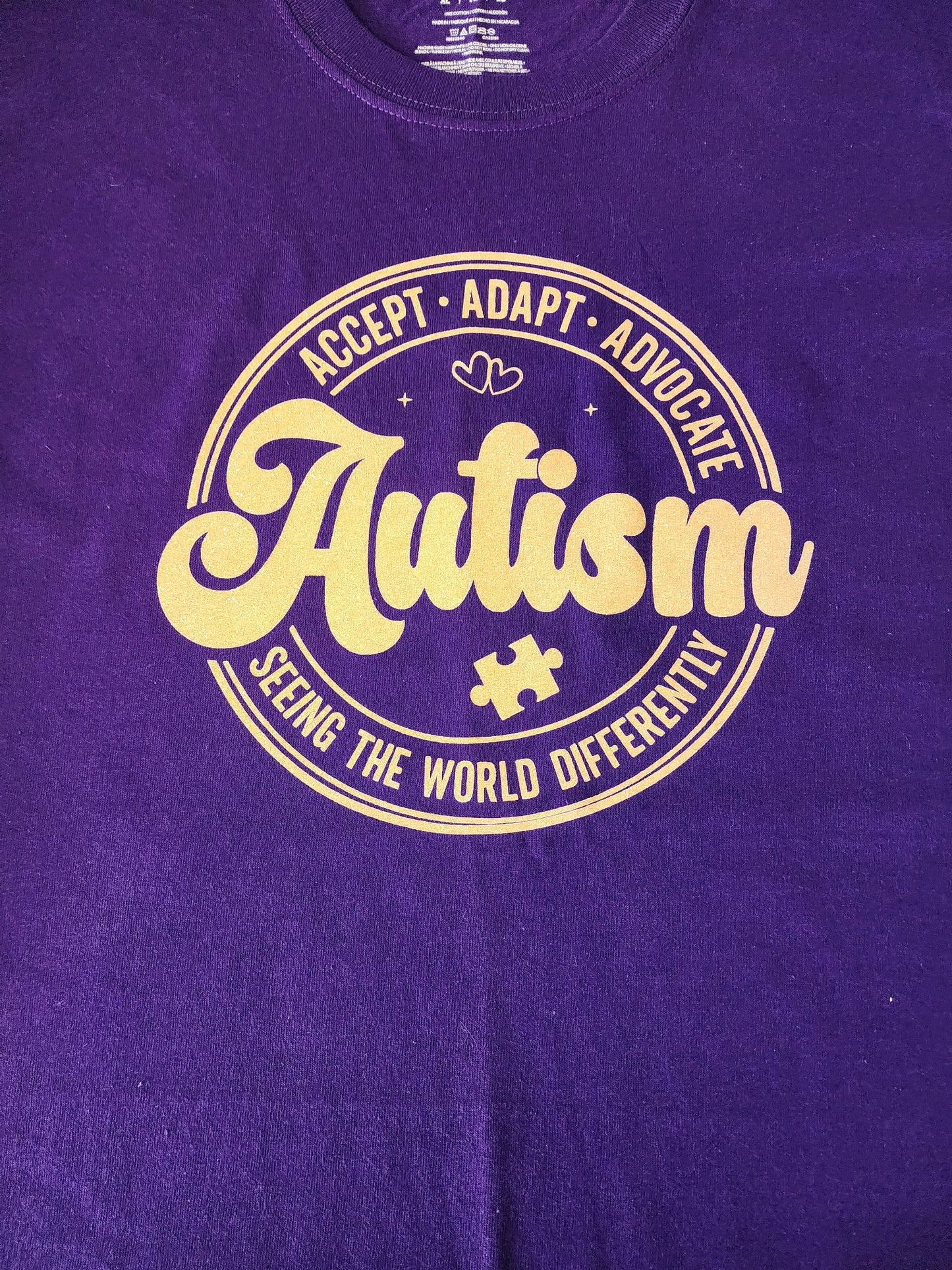 Accept, Adapt, Advocate- Autism Tees