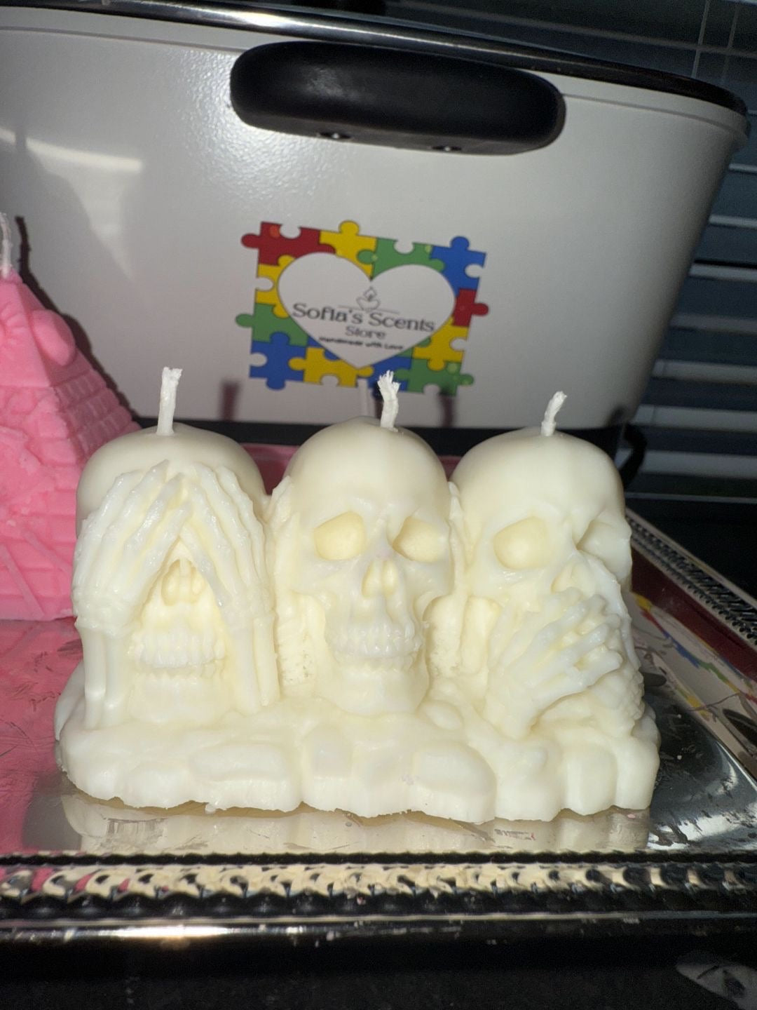 Skull Sofia's Scents Candle